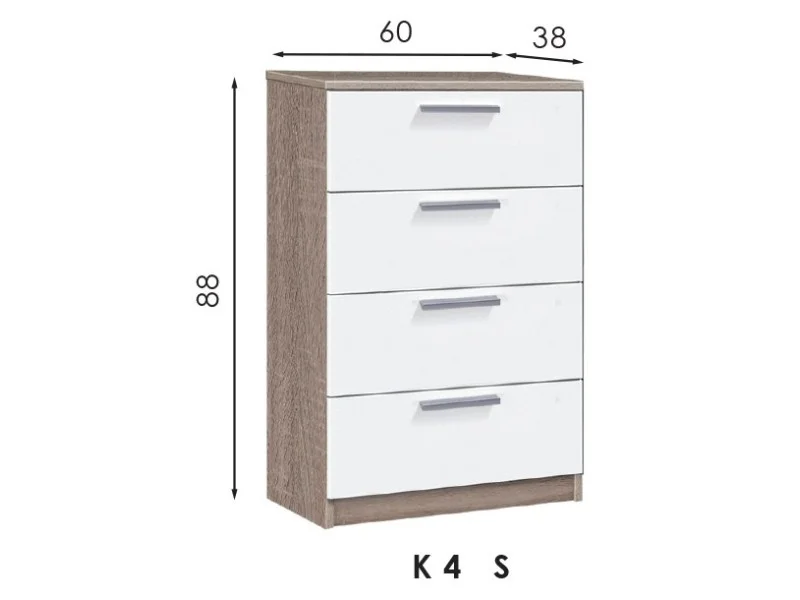 Chest of drawers K4 S