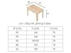 Мебель для кухни: обеденный стол 65х120 см