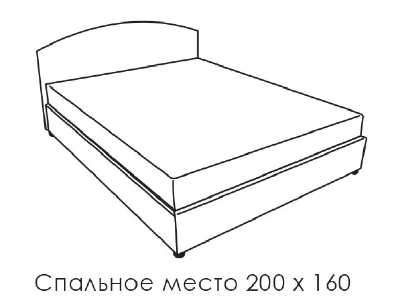 Ліжко "Мілена " 160х200 см