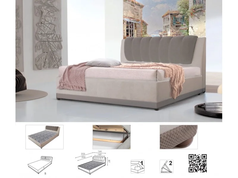 Bed "Ornella" 160x200 cm