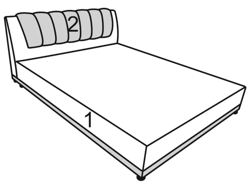 Bed "Ornella" 160x200 cm